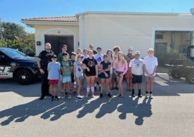 Students Visiting Our Local Police Station
